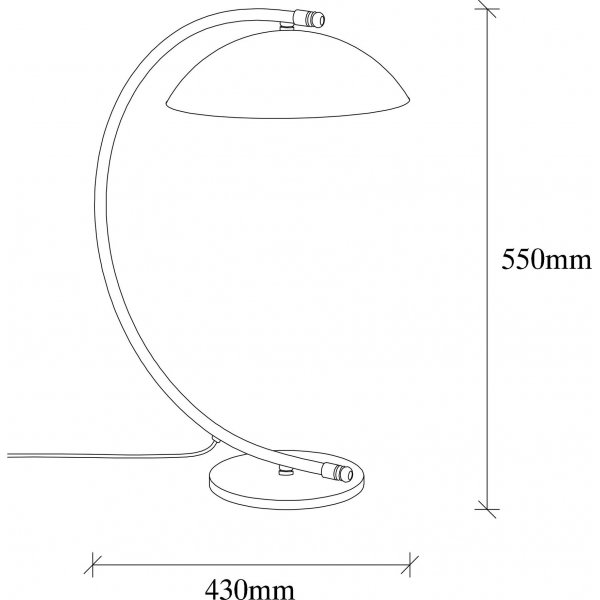 Silvan bordlampe - Svart/gull Silvan bordlampe - Svart/gull
