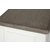 Malou benk med oppbevaring - Hvit/brun grå + Flekkfjerner for møbler