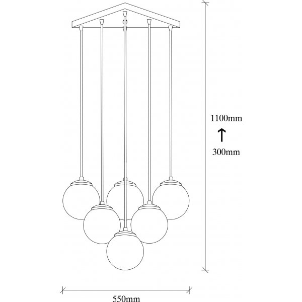 Effy taklampe 2181 - Sort/fume Effy taklampe 2181 - Sort/fume