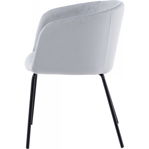 Tiber stol - Lysegrå fløyel Tiber stol - Lysegrå fløyel