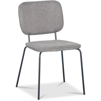 Lokrume stol - Grått stoff / svart