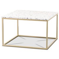 Terrazzo sofabord 75x75cm - Cosmos Terrazzo & underdel i messing Terrazzo sofabord 75x75cm - Cosmos Terrazzo & underdel i messing