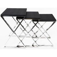 Snake satsbord - Krom / Sort Snake satsbord - Krom / Sort