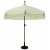 Parasoll med frynser 270 cm beige - Circus