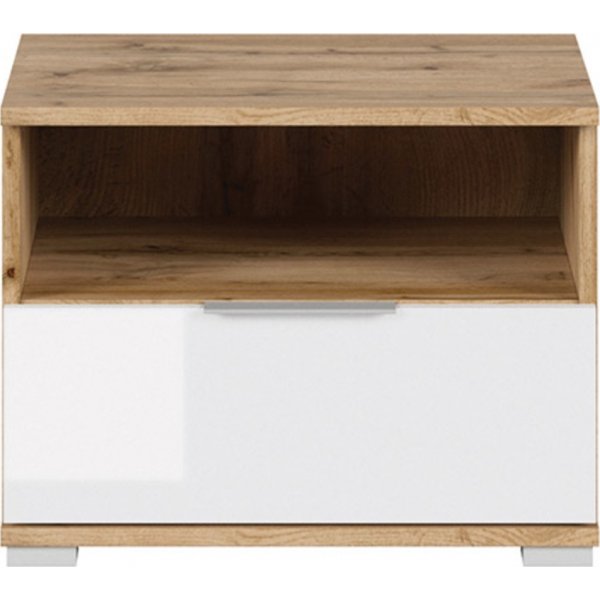 Zele nattbord - Eik/hvit