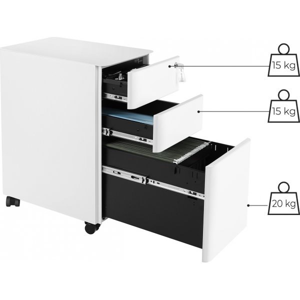 Anakin Arkivskap - Hvit Anakin Arkivskap - Hvit