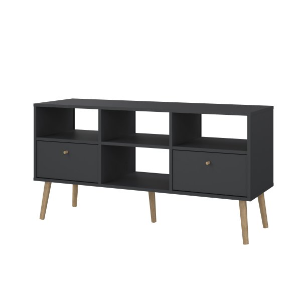 Bodo TV-skap med 2 skuffer - Matt gr�