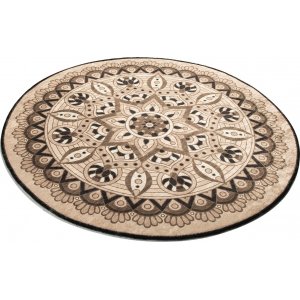 Mandala baderomsteppe - Beige