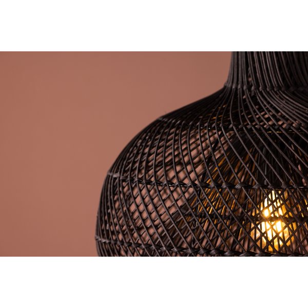 Laroche taklampe - Sort/mrkebrun