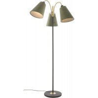 Gulvlampe Ljusdal 3-armet - Svart/matt messing Gulvlampe Ljusdal 3-armet - Svart/matt messing