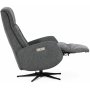 Marbck lyx recliner- lenestol (2 el-motorer) innebygget fotskammel - Lysegrtt tystoff