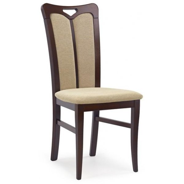 Lola 2 stol - mrk valntt/beige