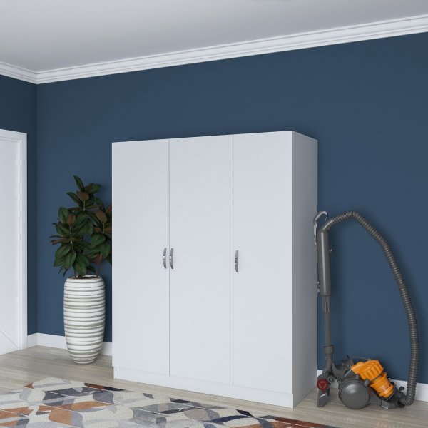 Baden garderobe 5 - Hvit