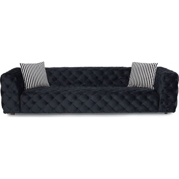 Zeus 4-seters sofa - Svart
