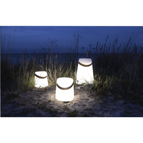 Bristol LED lampe - hvit / brun Bristol LED lampe - hvit / brun