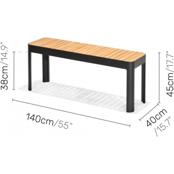 Portals spisegruppe 8 - Sort/teak