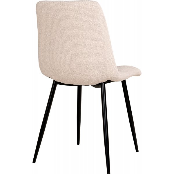 Middelfart spisestol Hvit boucle Middelfart spisestol Hvit boucle