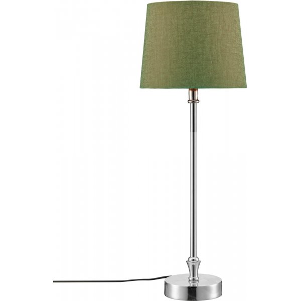 Liam bordlampe - Grnn/krom - 56 cm