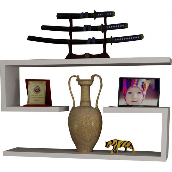 Jenika vegghylle - Hvit Jenika vegghylle - Hvit