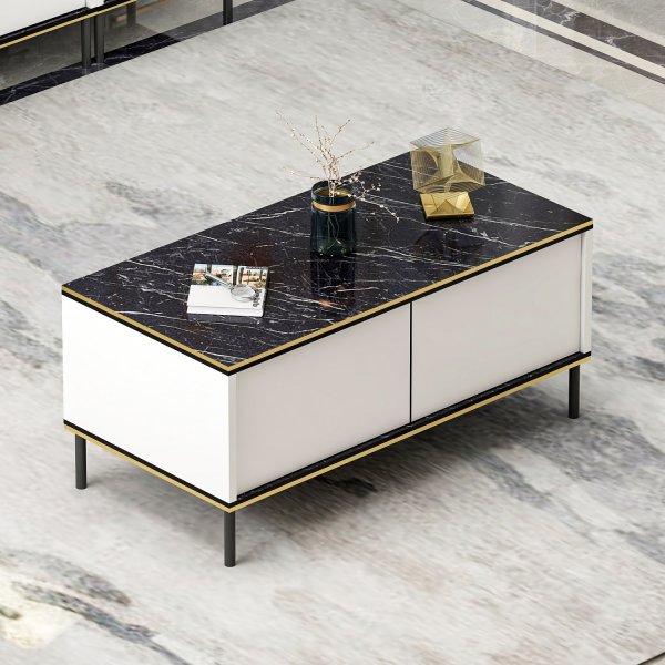 Emmi salongbord Hvit - 90 x 45 cm Emmi salongbord Hvit - 90 x 45 cm