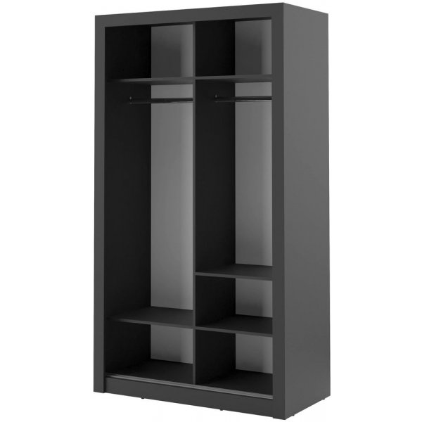 Mervyn garderobe 120 - Svart Mervyn garderobe 120 - Svart