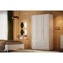 Inci garderobe 105 x 50 x 210 cm - Hvit