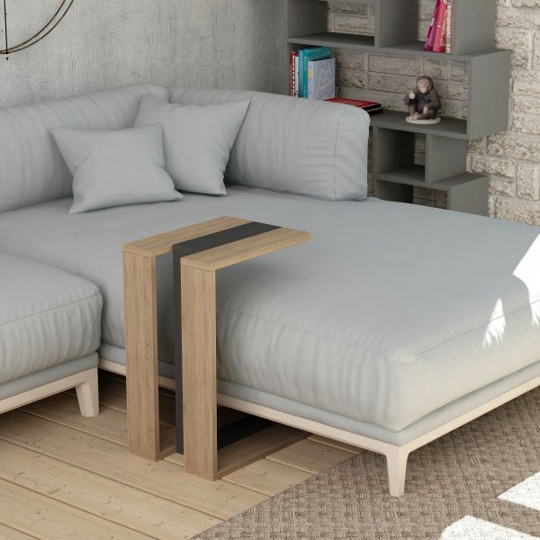 Muju sidebord - Eik/antrasitt