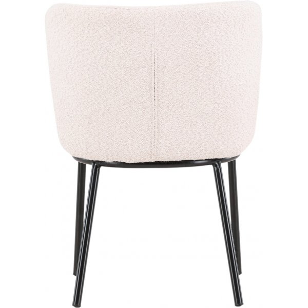 Agnes spisestol - Hvit boucle