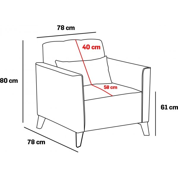 Ova lenestol - Turkis Ova lenestol - Turkis