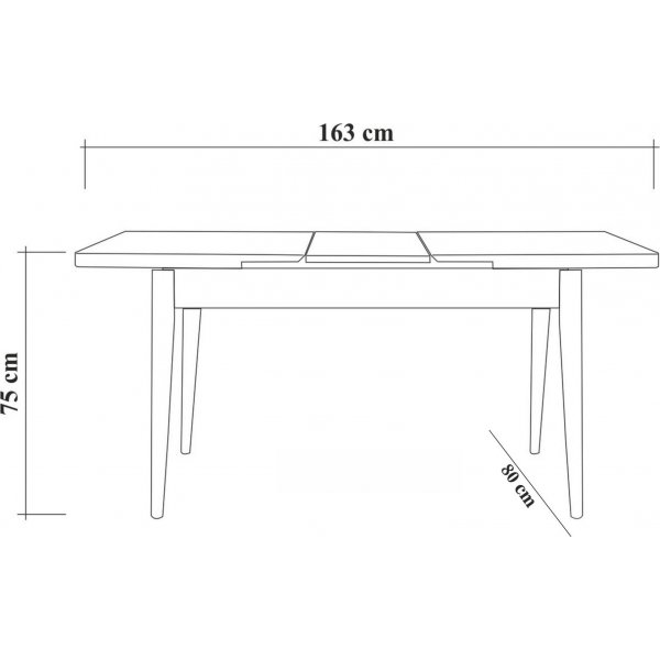Vina 1053 spisegruppe med sofa - Furu/antrasitt + 6.00 x Stolpute Vina 1053 spisegruppe med sofa - Furu/antrasitt + 6.00 x Stolpute