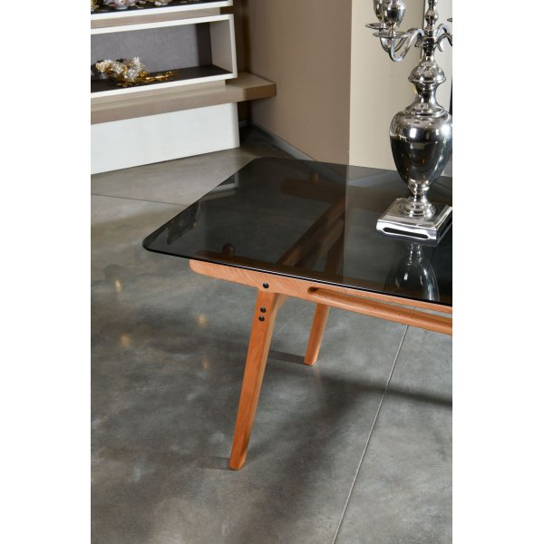 Palace spisebord 160 cm - Eik/glass