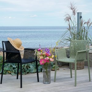 Tulsa sort terrassestol stablebar Tulsa sort terrassestol stablebar