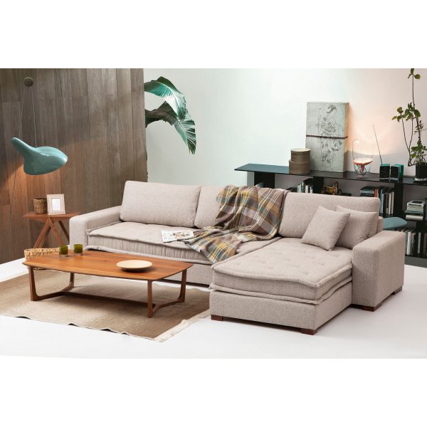 Lena divansofa - Sandbeige