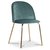 Giovani velvet stol - Antikkgrnn/Messing