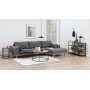 Seaford salongbord 80 cm - Eik/sort