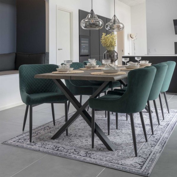 Boston spisestol - Grnn/Svart