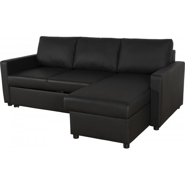 Dream sovesofa med oppbevaring (divansofa) - Antrasitt (økolær) Dream sovesofa med oppbevaring (divansofa) - Antrasitt (økolær)