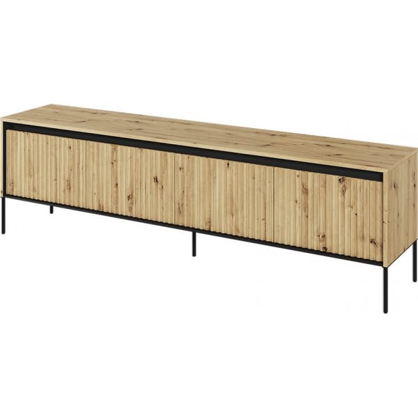 Trend media benk B193 cm - Artisan eik/sort Trend media benk B193 cm - Artisan eik/sort