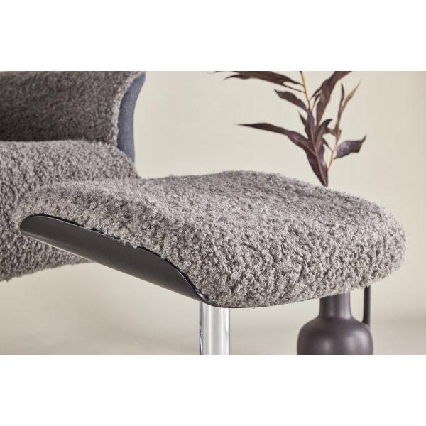 Lenestol med fotskammel - Grå - Hagön Lenestol med fotskammel - Grå - Hagön