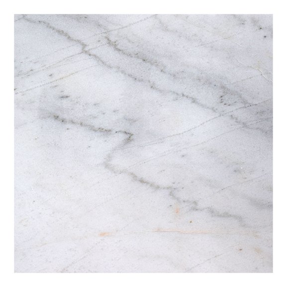 Accent sofabord rund 50 - Hvit marmor / svart underdel Accent sofabord rund 50 - Hvit marmor / svart underdel