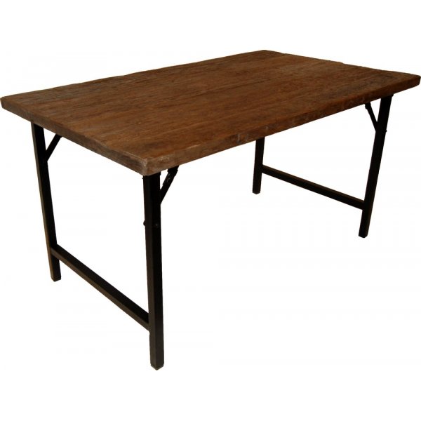 regrund spisebord 140 cm - Gjenvunnet tre/metall