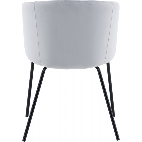 Tiber stol - Lysegrå fløyel Tiber stol - Lysegrå fløyel