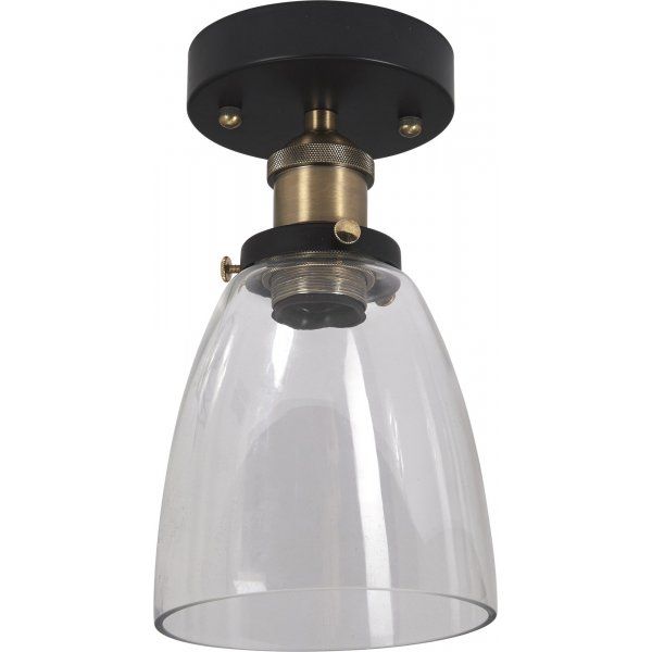Kappa taklampe - Sort/messing