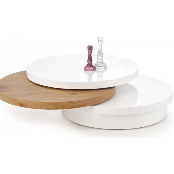 Miracle stuebord - Hvit/eik