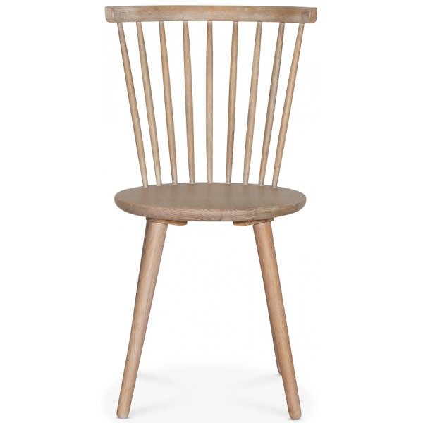 Cleo spisegruppe, rundt bord 110 cm, inkludert 4 stk. hvitoljede Castor pinnestoler - Whitewash/eikefiner Cleo spisegruppe, rundt bord 110 cm, inkludert 4 stk. hvitoljede Castor pinnestoler - Whitewash/eikefiner