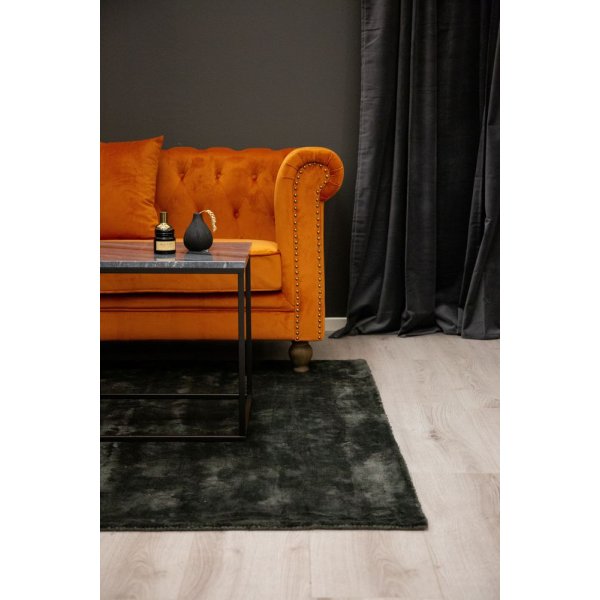 Chesterfield 3-seters sofa Churchill - Orange Flyel