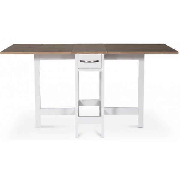 Fårö klaffbord - Hvit/eikefiner Fårö klaffbord - Hvit/eikefiner