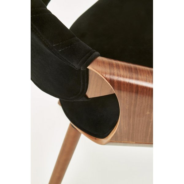 Cadeira lenestol 396 - Sort/valnøtt Cadeira lenestol 396 - Sort/valnøtt