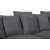 Brandy Lounge - 4-seters sofa XL (mrkegr) + Flekkfjerner for mbler