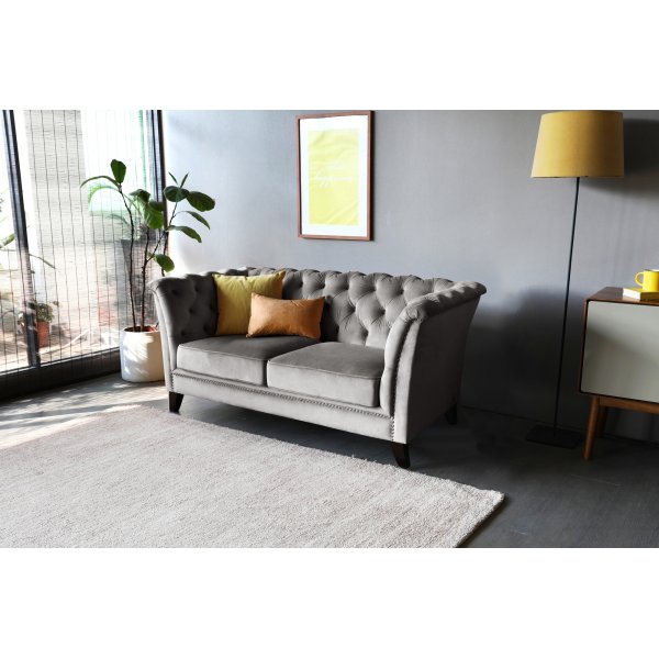 Sofa 2-seter chesterfield gr - Henry
